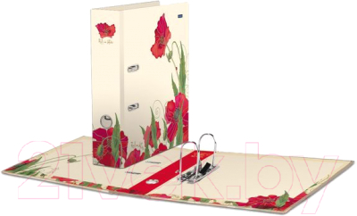 

Папка-регистратор Hatber, HD Red on White / ПР4 10641