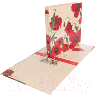 

Папка-регистратор Hatber, HD Red on White / ПР4 10642