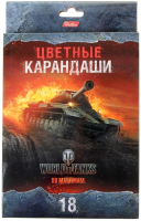 

Набор цветных карандашей Hatber, World of tanks (WOT) / BKc 18460