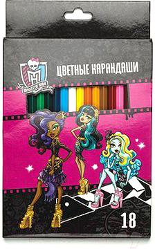 

Набор цветных карандашей Hatber, Ассорти, Школа Монстров Monster High / BKc 18556