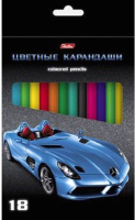 

Набор цветных карандашей Hatber, Машинки / Кс18 04