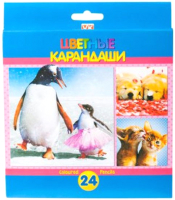 

Набор цветных карандашей Hatber, VK Забавные зверята / BKc 24054