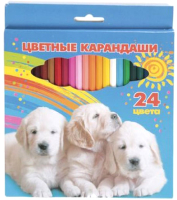 Набор цветных карандашей Hatber ВК Мои лучшие друзья / BKc 24720 (24шт) - 