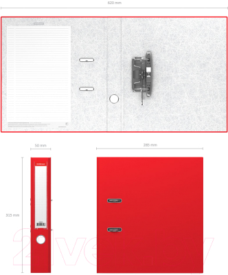 Папка/файл Erich Krause Granite / 43523 (красный)
