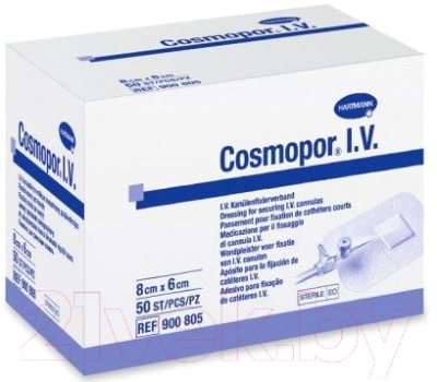 Пластырь Cosmopor I.V для катетеров стерильный 8x6 (50шт)