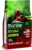 Сухой корм для собак Monge Bwild Grain Free Lamb (2.5кг) - 