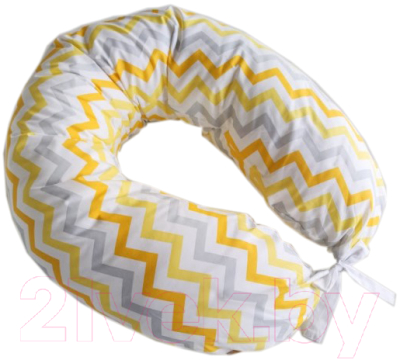 Подушка для беременных Martoo С наволочкой Mommy / MOM-YGZ (желто-серый зигзаг)