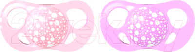 Набор пустышек Twistshake 78289 (2шт, пастельный розовый/пастельный фиолетовый)