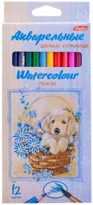 

Набор акварельных карандашей Hatber, Ассорти, Щенок / BKa-12340