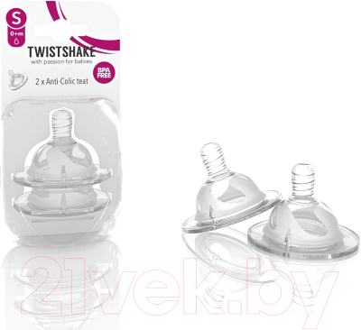 Изображение товара Набор сосок Twistshake Антиколиковая S / 78019 (2шт)