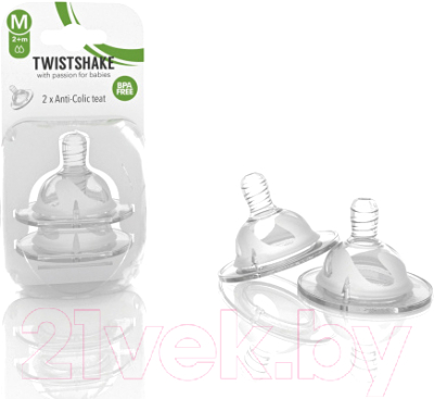 Набор сосок Twistshake Антиколиковая M / 78020 (2шт)