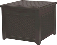 Ящик для хранения уличный Keter Cube Rattan 208L / 237779 (коричневый) - 