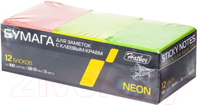 

Блок для записей Hatber, Neon / LSn_38510