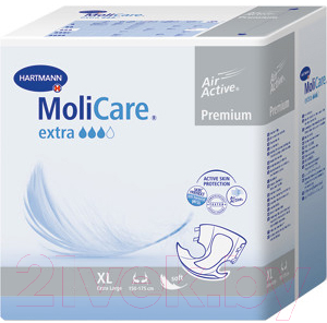 

Подгузники для взрослых MoliCare, Premium Extra Soft