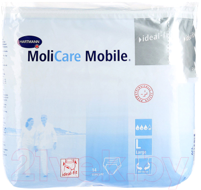Трусы впитывающие для взрослых MoliCare Mobille L (14шт)