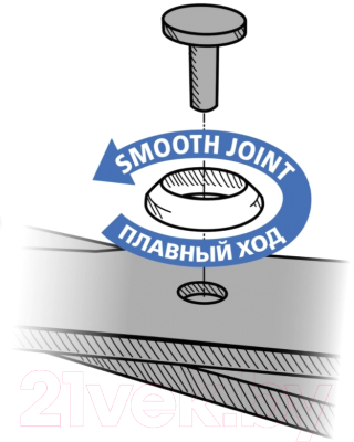 Ножницы канцелярские Hatber Comfy / SC-061323