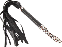 Плетка Bior Toys Notabu с черно-леопардовой ручкой 49см / 108699 / NTB-80334 (черный) - 