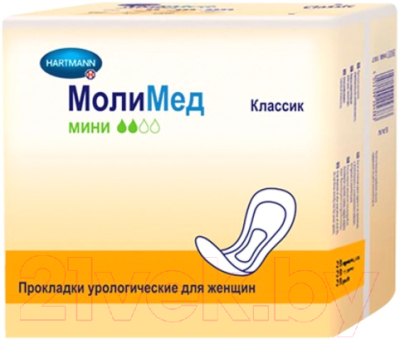 

Прокладки урологические MoliMed, Classic Mini