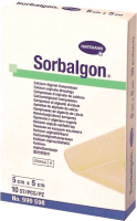 

Повязка тампонируемая Sorbalgon, Стерильная 5x5