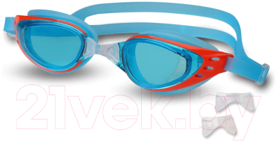 Очки для плавания Indigo Pike GT21-4 / 4909 (голубой/оранжевый)