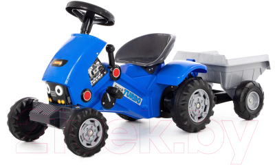 

Каталка детская Полесье, Синий, Turbo-2 Трактор с полуприцепом / 84651