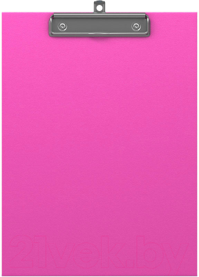 Планшет с зажимом Erich Krause Neon / 45411 (розовый)