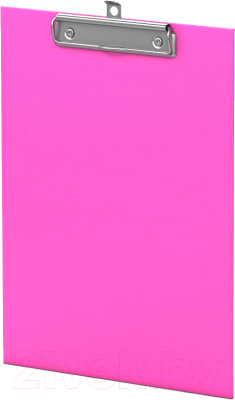 Планшет с зажимом Erich Krause Neon / 45411 (розовый)