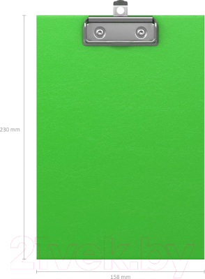 Планшет с зажимом Erich Krause Neon / 49441 (зеленый)