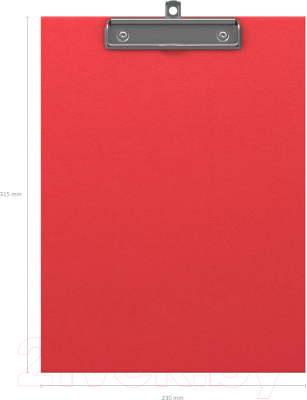 Планшет с зажимом Erich Krause Standard / 36095 (красный)