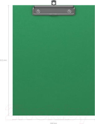 Планшет с зажимом Erich Krause Standard / 36096 (зеленый)
