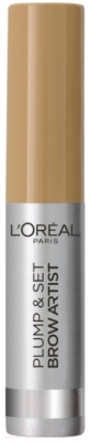 

Тушь для бровей L'Oreal Paris, Блонд (бежевый), Plump&Set Brow Artist 103
