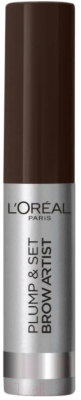 Тушь для бровей L'Oreal Paris Plump&Set Brow Artist 108 (темный брюнет)