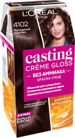 Крем-краска для волос L'Oreal Paris Casting Creme Gloss 4102 (холодный каштан) - 