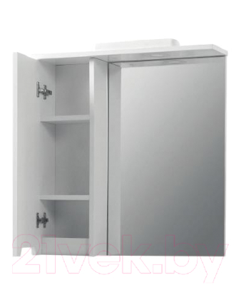 Шкаф с зеркалом для ванной Юввис Амелия Z-1 65 (левый)