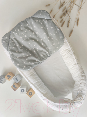Подушка для малышей Martoo Bear / P-BR-GR (звезды на сером)