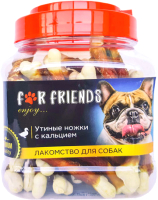 

Лакомство для собак For Friends, Утиные ножки с кальцием / TUZ555