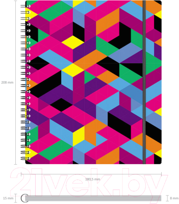 Изображение товара Тетрадь Erich Krause Disco Style / 49780 (80л, клетка)