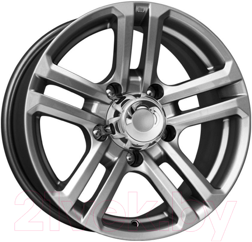 Литой диск K&K Палладика 16x7" 5x139.7мм DIA 98мм ЕТ 5мм Дарк платинум