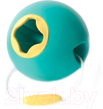 Игрушка для ванной Quut Ведерко для воды Ballo / 170105 (зеленая лагуна/спелый желтый)
