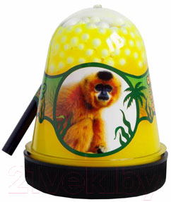 Слайм Jungle Slime Обезьянка с белыми шариками / BS300-131