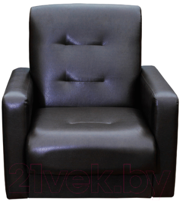 Комплект мягкой мебели Экомебель Аккорд экокожа 187x120 (темно-коричневый)