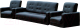 Комплект мягкой мебели Экомебель Аккорд экокожа 187x120 (темно-коричневый) - 