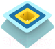 Набор формочек для песочницы Quut Pira для пирамид из песка и снега / 170761 (голубой/синий/желтый) - 