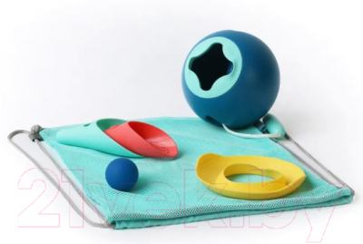 Набор игрушек для песочницы Quut Mini Ballo + Cuppi + SunnyLovе Пляжный / 170983
