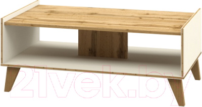 Журнальный столик Мебель-Неман Сканди МН-036-06 (дуб вотан/белый)