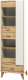 Шкаф с витриной Мебель-Неман Сканди МН-036-10 (дуб вотан/белый) - 