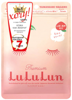 Набор масок для лица Lululun Premium Face Mask Peach (7шт) - 