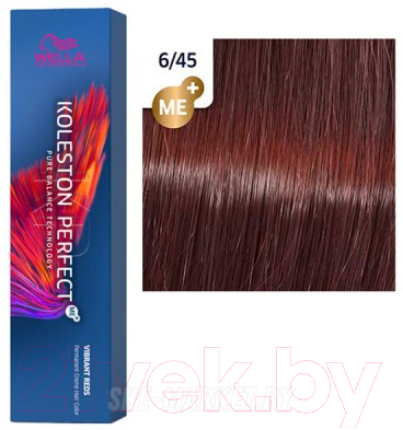 Крем-краска для волос Wella Professionals Koleston Perfect ME+ 6/45 темно-красный гранат