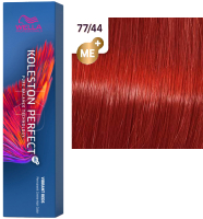Крем-краска для волос Wella Professionals Koleston Perfect ME+ 77/44 вулканический красный - 