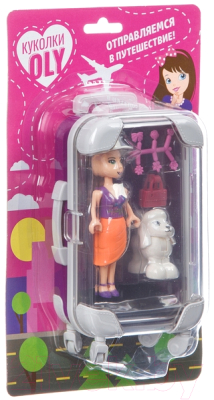 Кукла с аксессуарами Bondibon OLY с домашним питомцем / ВВ4539